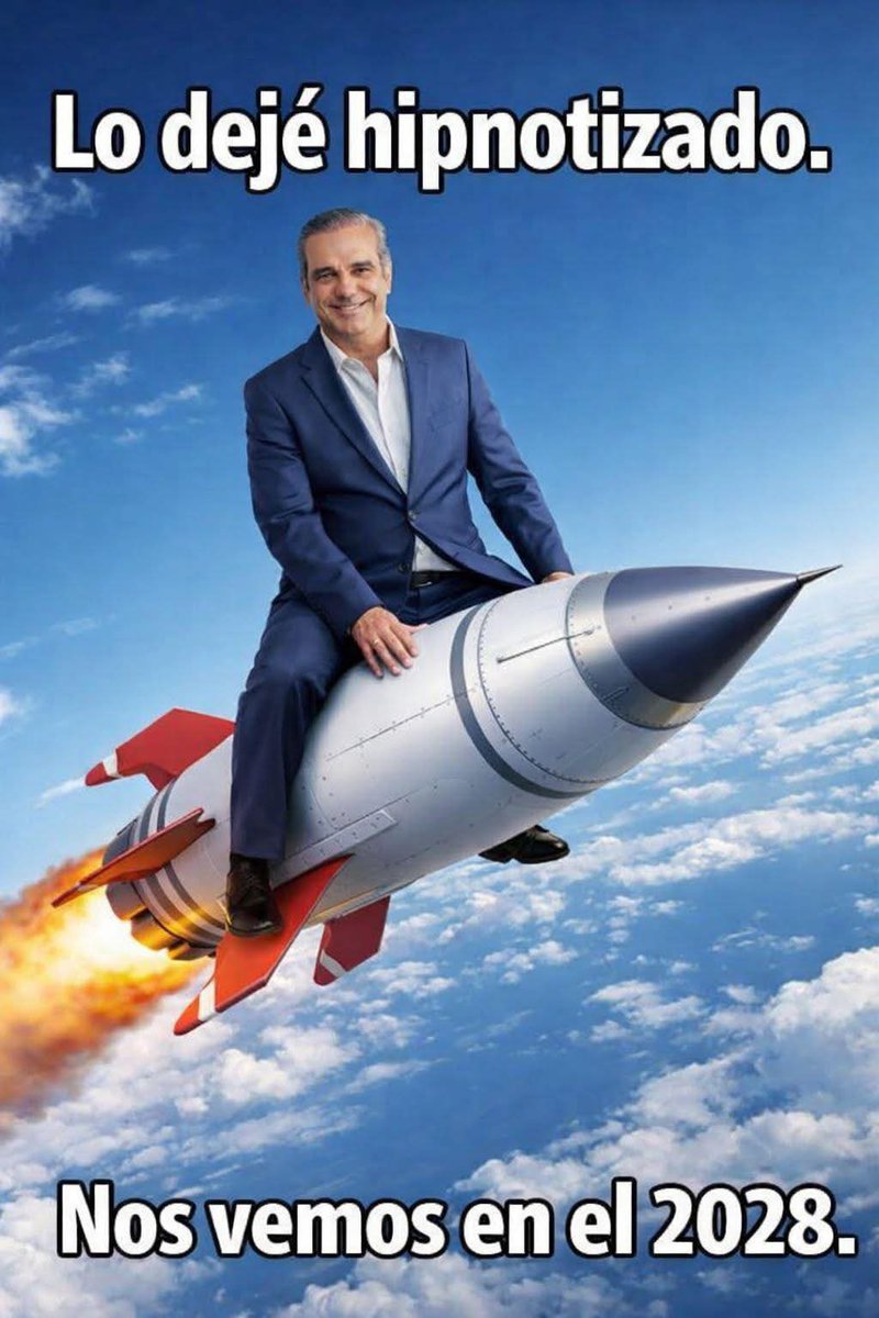 Le falto su copiloto <a href="/LeonelFernandez/">Leonel Fernández</a>, para enviarlos juntos al espacio y que no vuelvan más.

👁️‍🗨️✍️.