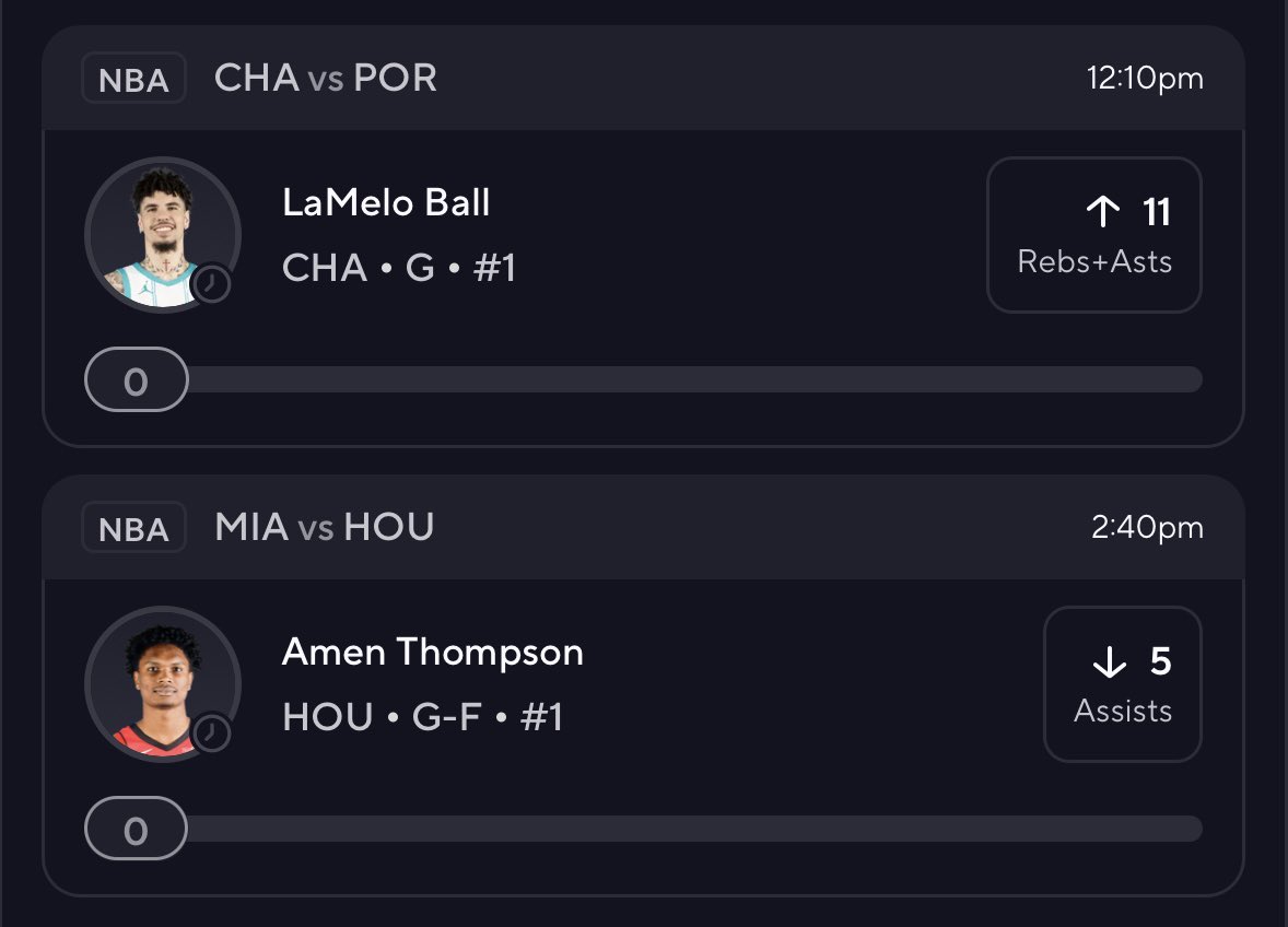 PropTailz's tweet photo. Here’s 2 of the best PrizePicks push pieces on the board right now. Solid legs to add to any slips (or just pair ‘em up!)…

LaMelo o11 RA
Amen u5 Ast

#PrizePicks #PrizePicksNBA https://t.co/DiDwq2OkEF
