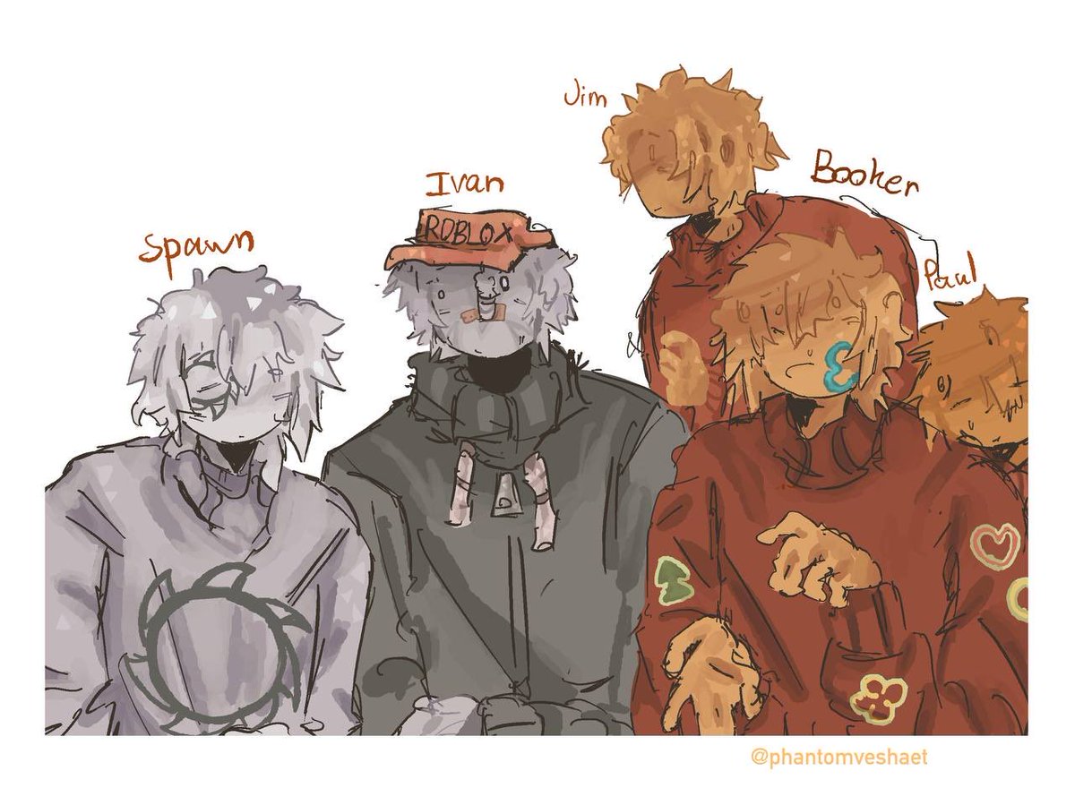 phantomveshaet's tweet image. oh
#LeHimGo #LetHimGoBrokenSpawn
#Drawnout #DrawnoutBooker
#JimsComputer #paulsjourney #Badthings #badthingsivan