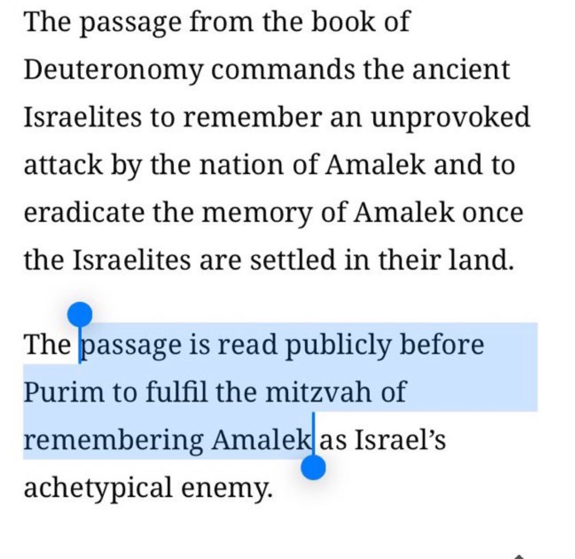 if you’re annoyed at the US being dragged into another middle eastern war look on the bright side- at least we are *squint* fulfilling the mitzvah of remembering amalek

thanks CNN