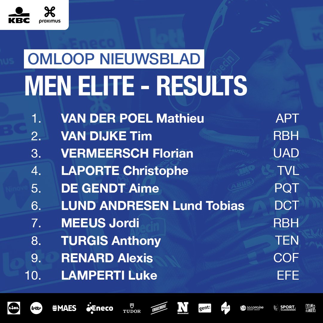 Omloop Nieuwsblad tweet media