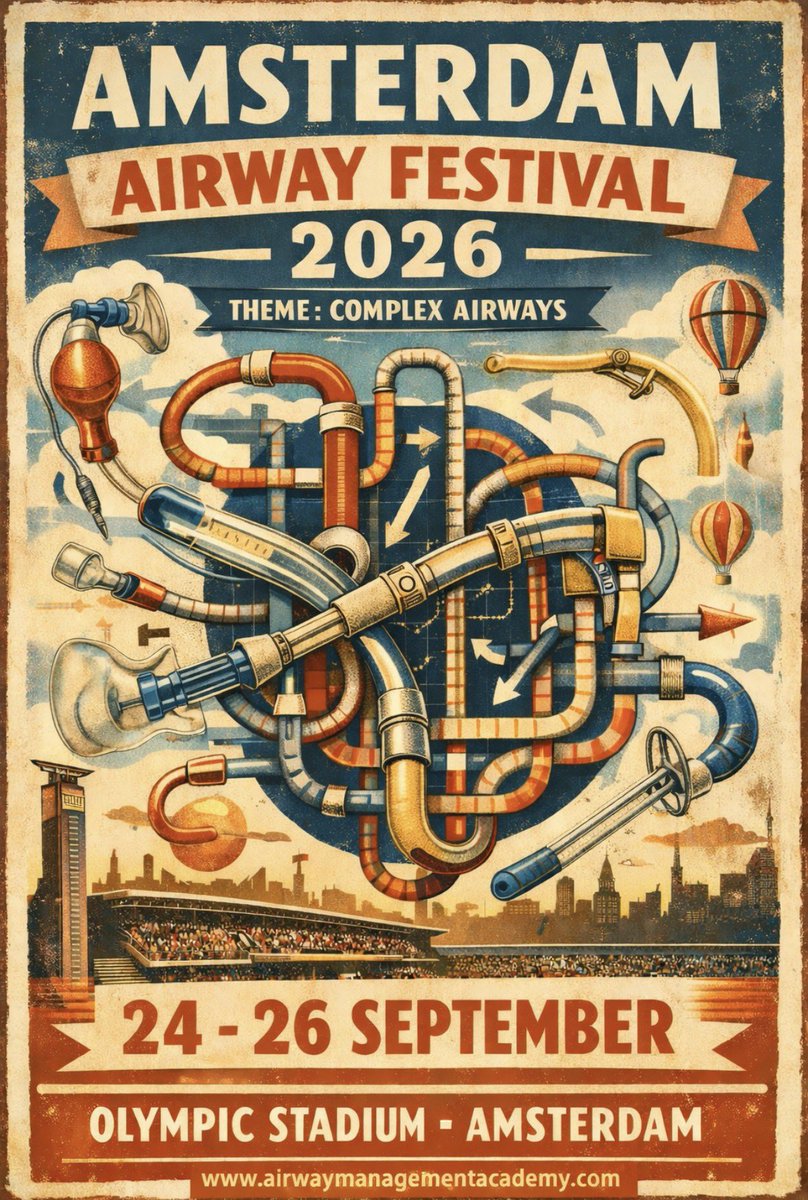 AirwayMxAcademy's tweet image. Learn how to manage advanced airways with high complexity

#AAF26

International inspiring educators

For airway enthusiasts who like iconic places

Lectures, workshops and an airway escaperoom

Registration airwaymanagementacademy.com/product/airway…

#airway #anaesthesia #complexairways #meded