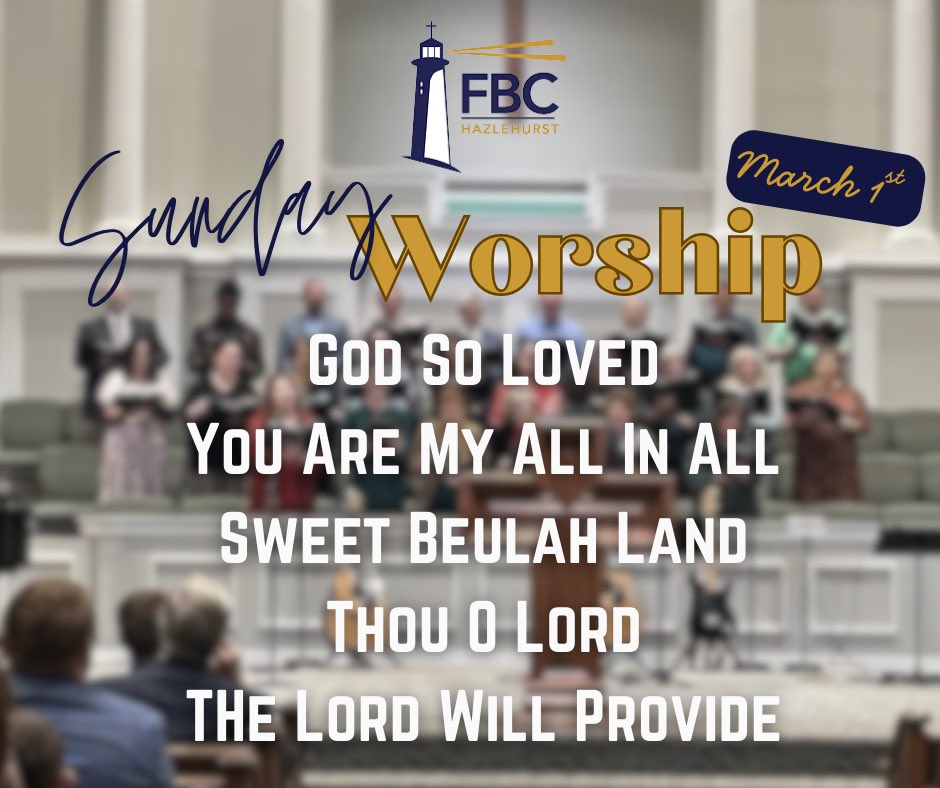 fbchazlehurst's tweet photo. Tomorrow kicks off our Spring Bible Conference! Due to unforeseen circumstances, Dr. Vines will not be with us. Pastor Brad will be preaching in the morning &amp; will continue his series through Ephesians. He will be preaching “Salvation, Sure &amp; Secure” from Ephesians 1:13-14. https://t.co/GmibsTyGYi
