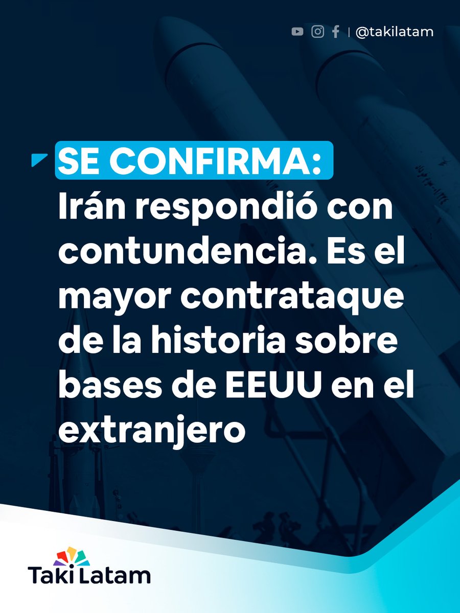 🇮🇷🇺🇸 Irán ha respondido a Trump. El país persa asegura que primero usarán todas las ar-mas del 'stock', y luego algo que nunca han mostrado.

"El presidente de EE.UU. debería saber que Irán dis-paró mi-siles desde lo más profundo de su arsenal", así lo declaró el general del