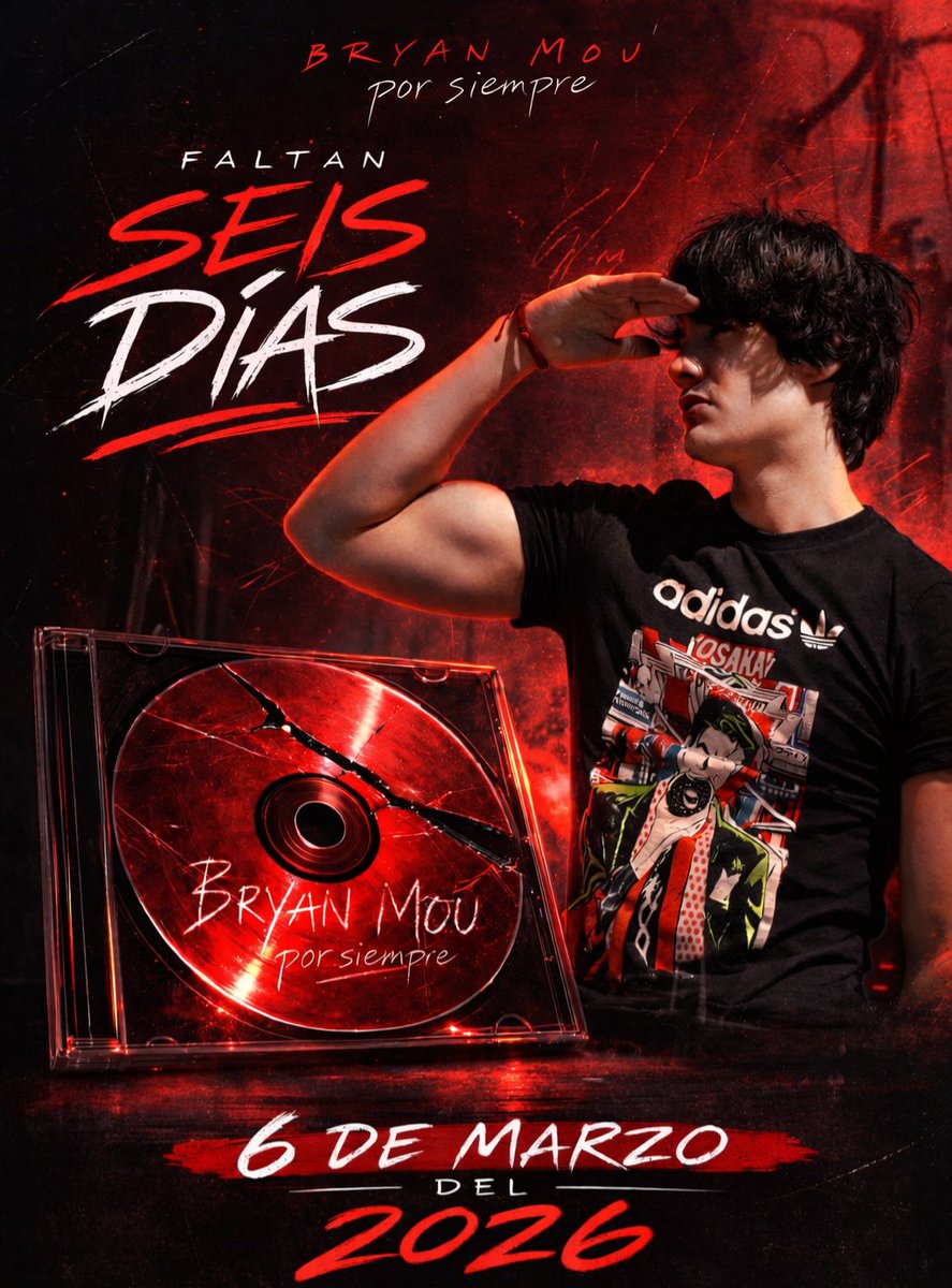 🔴6 días más para #PorSiempre !!🔴

¿Ya le dieron pre-save? artists.landr.com/por-siempre-br…

#BryanMou <a href="/bryanmouque/">Bryan Mou</a>