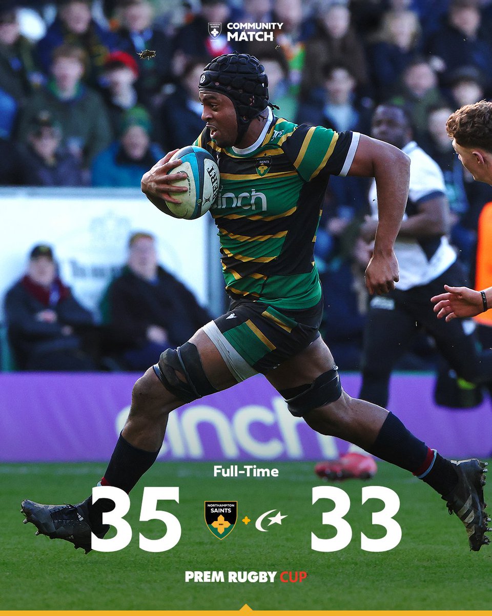 SaintsRugby's tweet photo. Ain’t over til’ it’s over.

😇 35-33 💫 https://t.co/eBL3MxtqOK