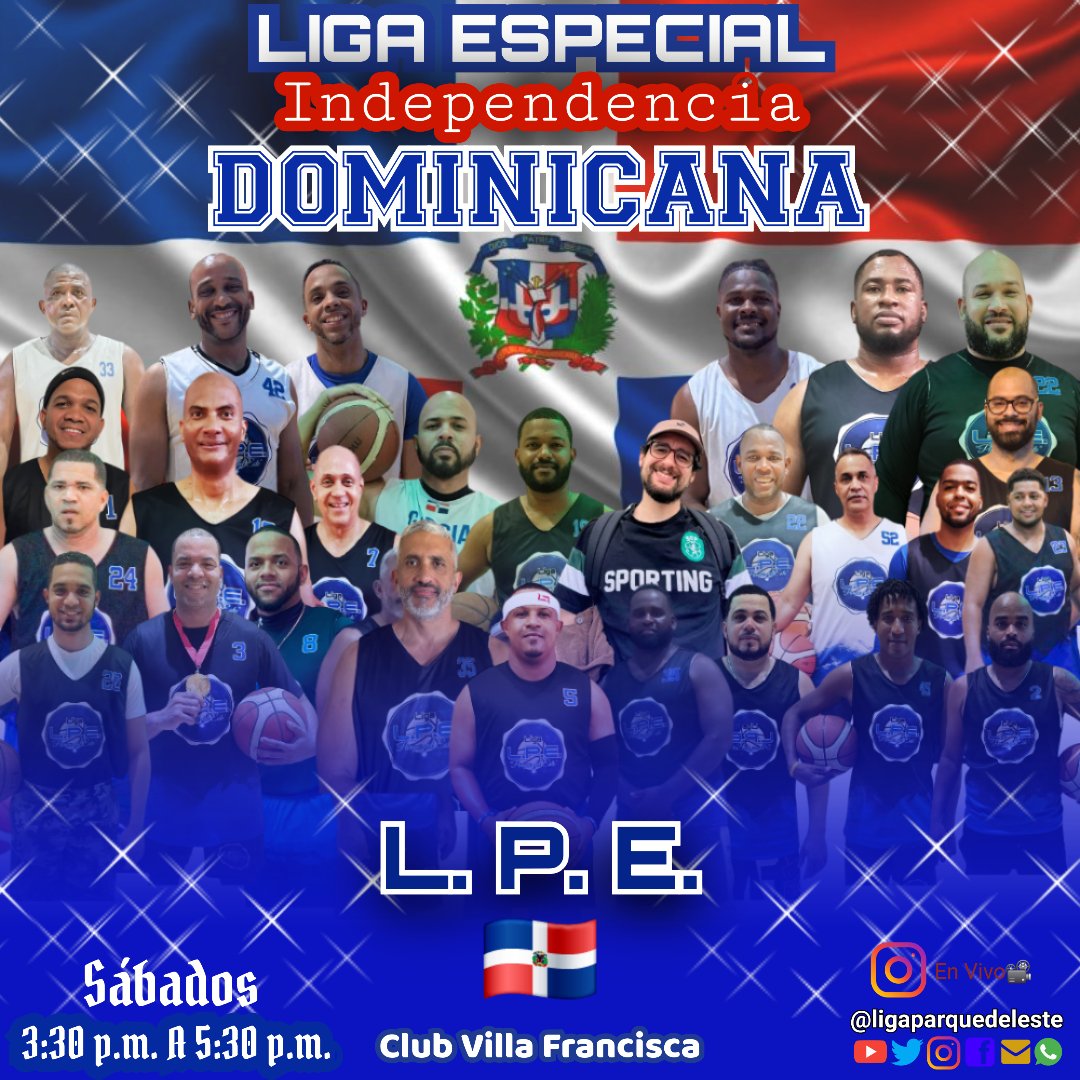 CONTINÚA HOY 📅 SÁBADO COMO CADA SEMANA NUESTRA LIGA L.P.E. A PARTIR DE LAS 3:30 Y HASTA LAS 5:30 P.M. EN LA CANCHA DEL CLUB DEPORTIVO Y CULTURAL VILLA FRANCISCA. TRANSMISIÓN EN VIVO POR INSTAGRAM LIVE 

#SomosLigaLPE🏀 
#LigaDeAmigos🤜🤛 
#LigaDeHermanos🤝