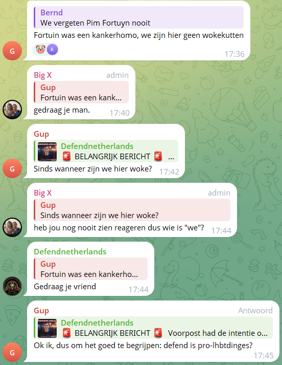 Escalatie op Telegram in een sneltreinvaart.