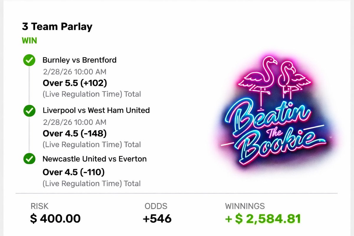 BeatinTheBookie.com®️ tweet media