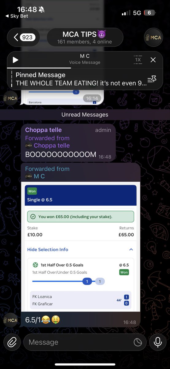 MCBets11's tweet photo. 26 minutes later….😂🤑 6/1 https://t.co/3qQdy6W3RW