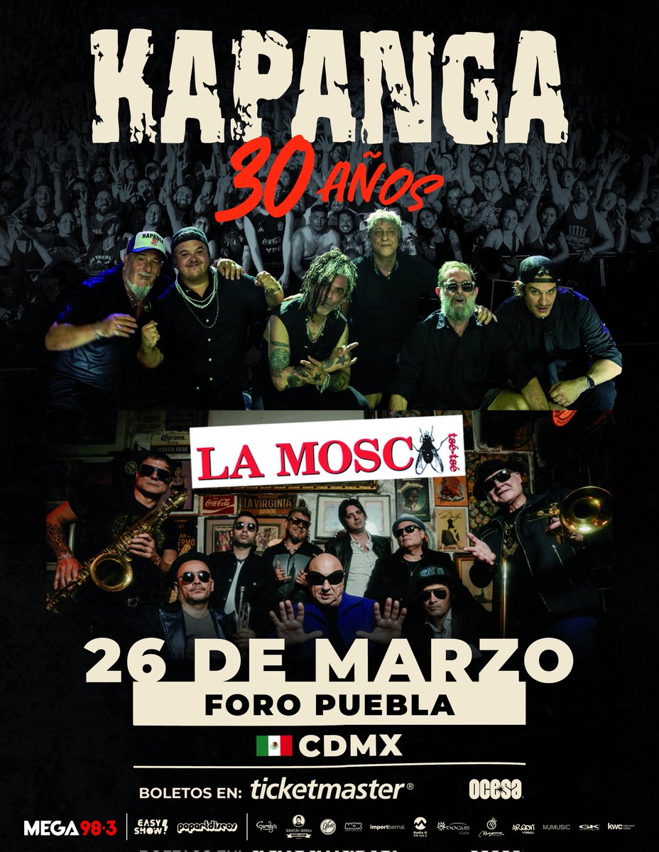 KAPANGASOK's tweet photo. 🇲🇽 ¡𝐀𝐓𝐄𝐍𝐂𝐈𝐎́𝐍 𝐌𝐄́𝐗𝐈𝐂𝐎! 🇲🇽
📆 26 de marzo - 📌 FORO PUEBLA - CDMX
Informamos al público que, debido a circunstancias de logística ajenas a la organización y a los artistas, el concierto cambiará de sede, ahora se llevará a cabo en el 𝐅𝐨𝐫𝐨 𝐏𝐮𝐞𝐛𝐥𝐚 https://t.co/4Ztn6PKbC8