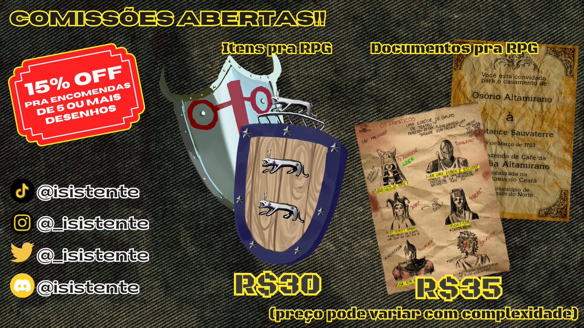 土 I S I S 𖦹 COMMS ABERTAS tweet media