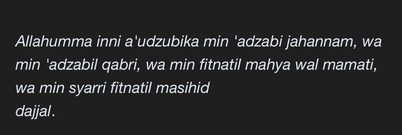 Jangan lupa amalkan do’a ini di tasyahud akhir guys (sebelum salam)
