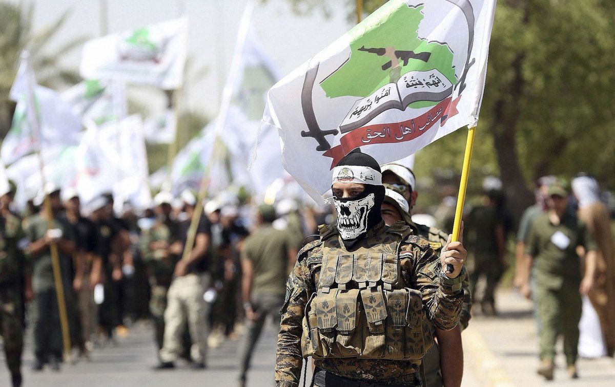 لآن حشود جماهير عصـائب أهل الحق تتجه نحو جسر الطابقين بالعاصمة #بغداد بتظاهرات حاشدة تضامنا مع جمهورية #ايران الإسلامية لما تتعرض له من عدوان اثم
#مع_ايران_حتى_النصر
#الحرب_العالمية_الثالثة #طهران