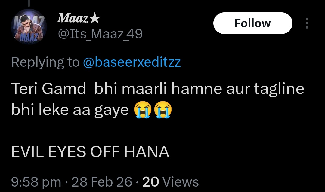 Bta kya krein?

Would it be justified to involve Farrahana’s mother in this?

#BaseerAli #BaseerSquad  #ShameOnYouFarrhana