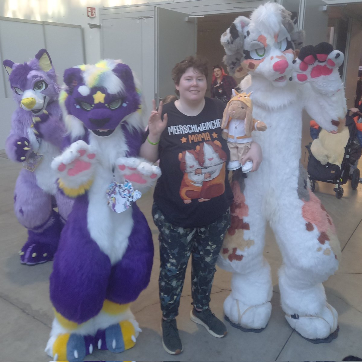 Ich war mit #pawlette auf der #haustiermesse in #wien 
#furry #dragonmeeri