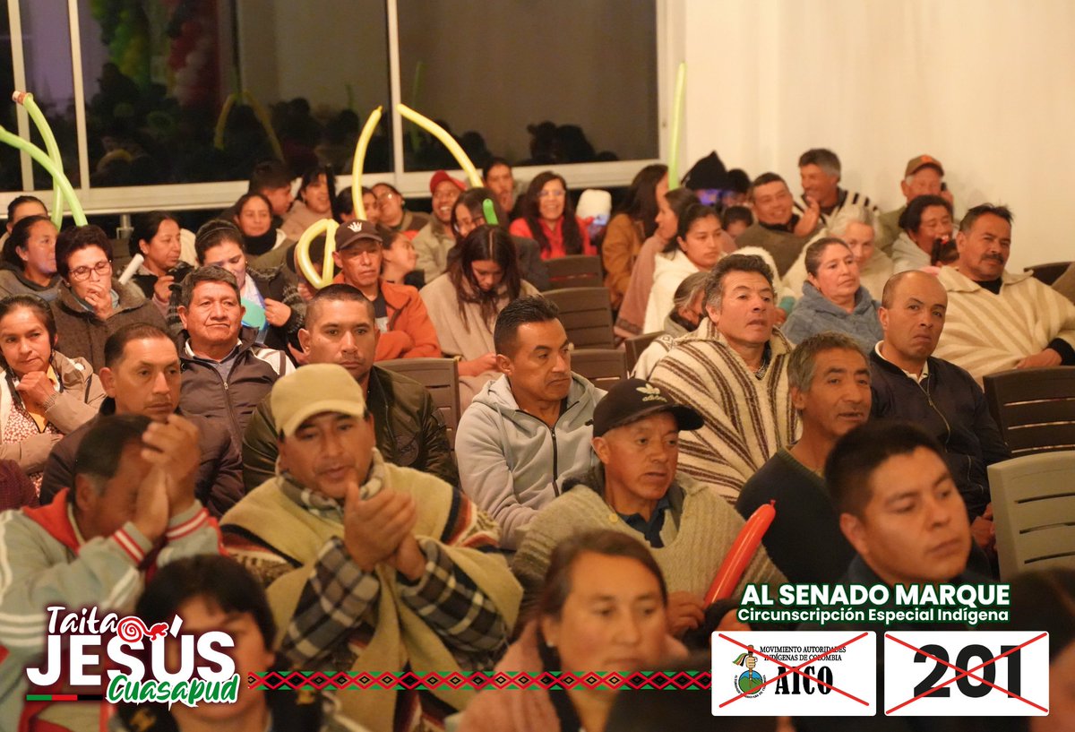 JesusCuasapud's tweet photo. 🌿 Seguimos caminando juntos con la confianza de ver todo este trabajo reflejado en las urnas este próximo 8 de marzo ✊🏽 

🇨🇴 No te olvides es AICO 201🗳

#taitajesúscuasapud #aico201 #Senado #Elecciones2026 https://t.co/BBRaGC4tWG