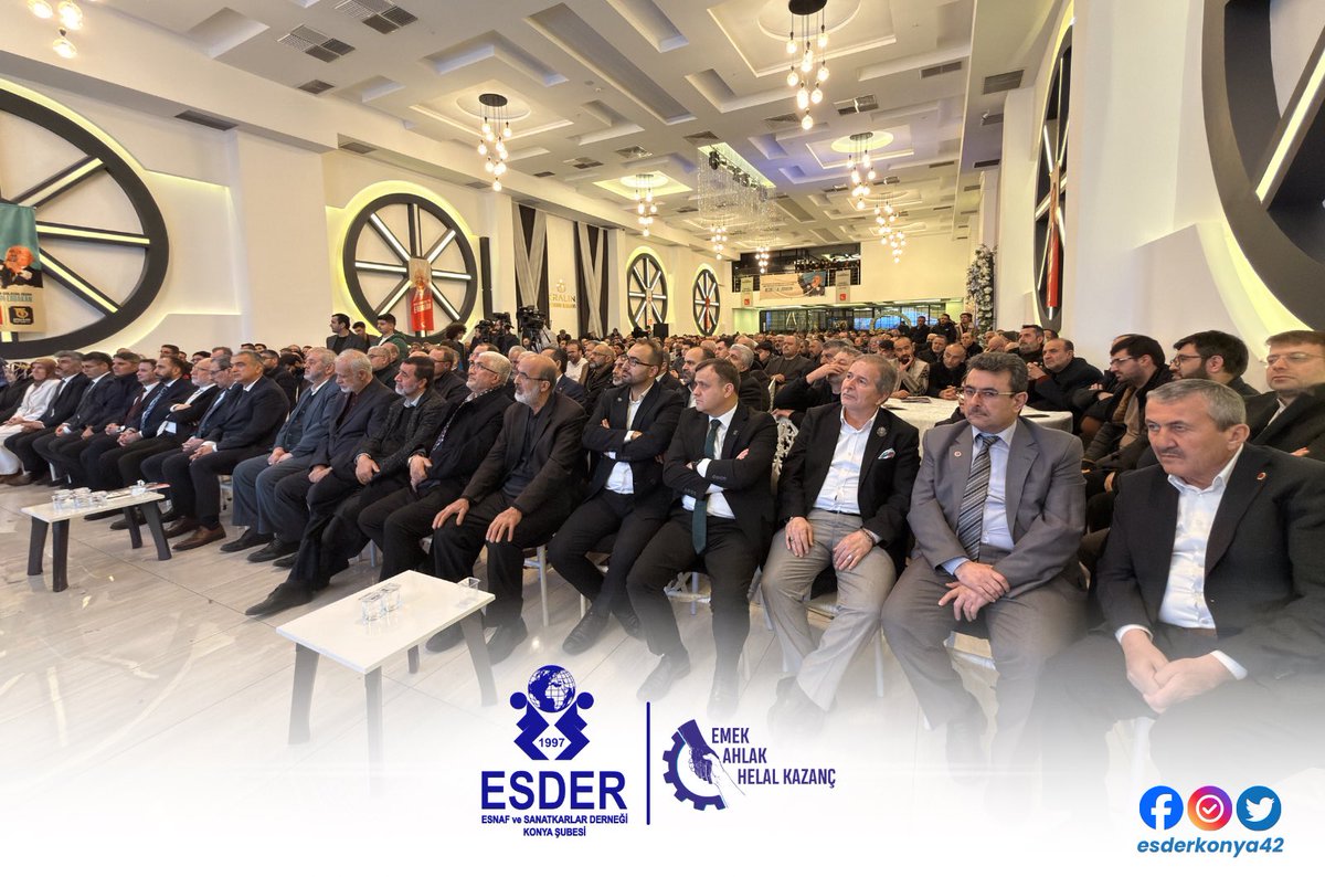 esderkonya42's tweet photo. Genel Başkan Mahmut Arıkan'ın teşrifleriyle gerçekleştirilen "Prof. Dr. Necmettin Erbakan’ı Anma ve Anlama Programı"nda; merhum Başbakanımızın fikirleri, projeleri ve "Yeniden Büyük Türkiye" vizyonu bir kez daha yad edildi.
#ErbakanHaftası #NecmettinErbakan #Esder #Konya https://t.co/3mXhFZtLdm