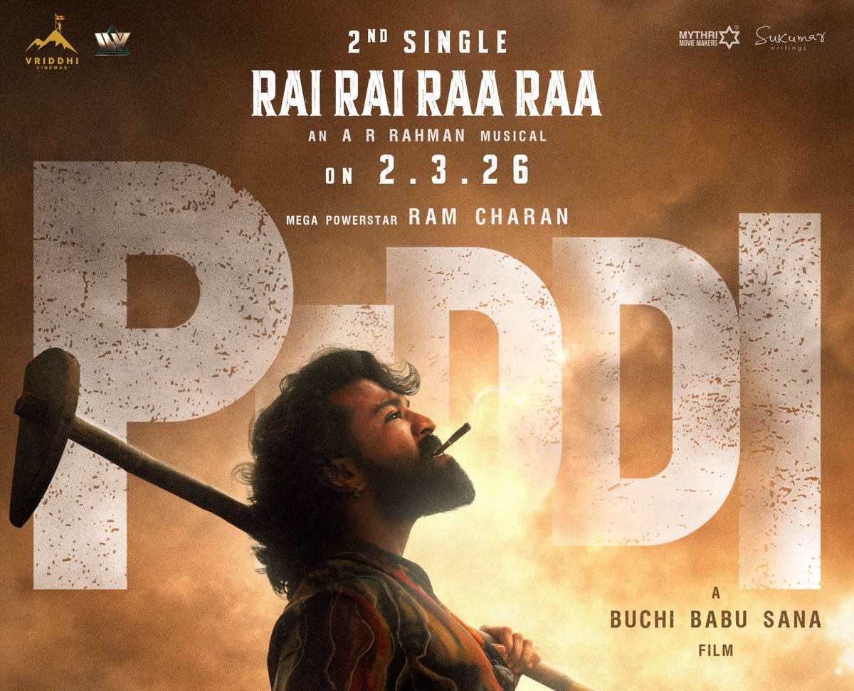 Just Look at that Blockbuster Streak of Promotional Assets from #Peddi.

#RamCharanBdayMonth