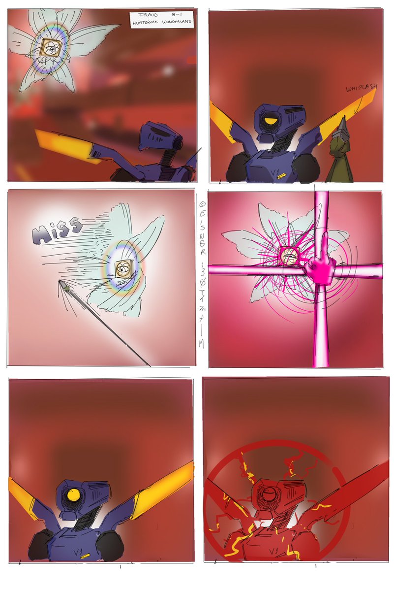 Ugly ass comic of my first impression of #FRAUD layer and providences on #ULTRAKILL

Stupid divine mosquitoes…

For the people that follows me for ZZZ art…

Uhmmmm

*runs away*