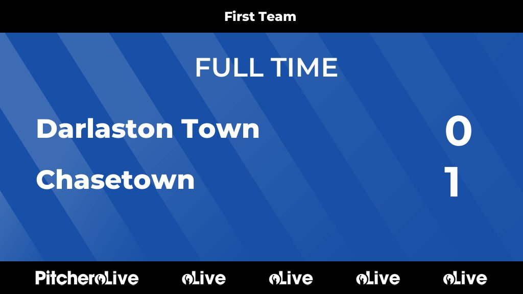 DarloTown1874FC's tweet photo. FULL TIME: Darlaston Town 0 - 1 Chasetown
#DARCHA #Pitchero
https://t.co/hXNQ6PyAJ0 https://t.co/3ad5uyx0s5
