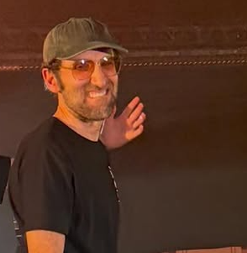 trinodj's tweet photo. This is the face of someone who had one of the BEST nights of his life in years. Thomas Bangalter from Daft Punk. https://t.co/cVuKlq6k7C