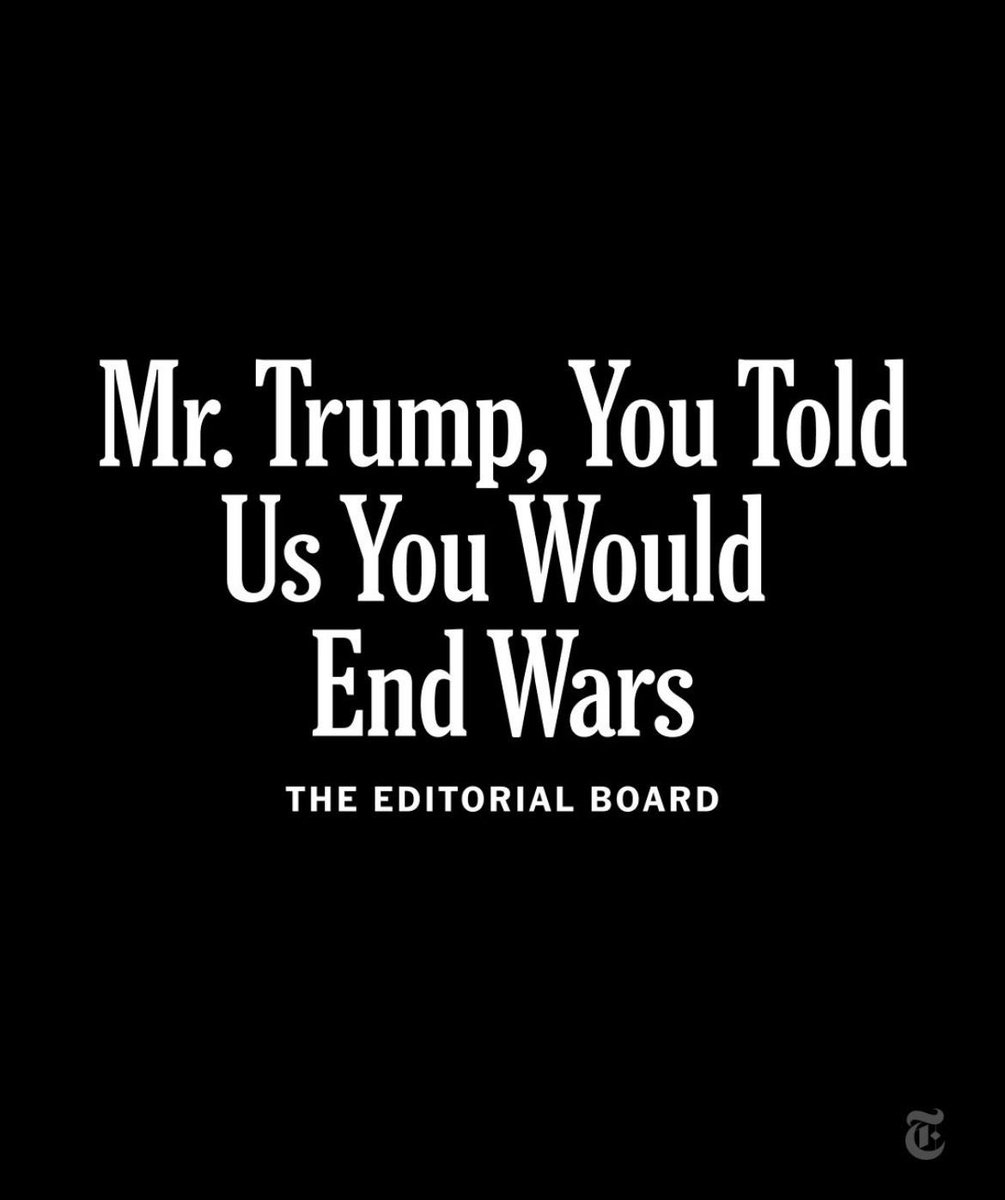 sarfeld's tweet image. In a nutshell. 
„Mr. #Trump, you told us you would end #wars”. 
„#Iran's Nuclear
Facilities Have Been #Obliterated - and Suggestions Otherwise are Fake News“ - Donald Trump
#Iran