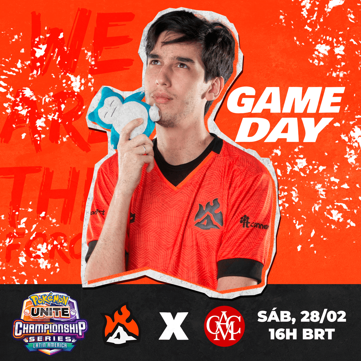 FORCETEAMUNITE's tweet photo. Já já vai tá começando nosso último jogo da primeira fase da liga LATAM, será que faremos 14-0? Vem torcer pra gente! 🔥🌋

#WeAreTheForce #GO4CE #ForceGaming #PokemonUnite https://t.co/LVQbKJHKPB