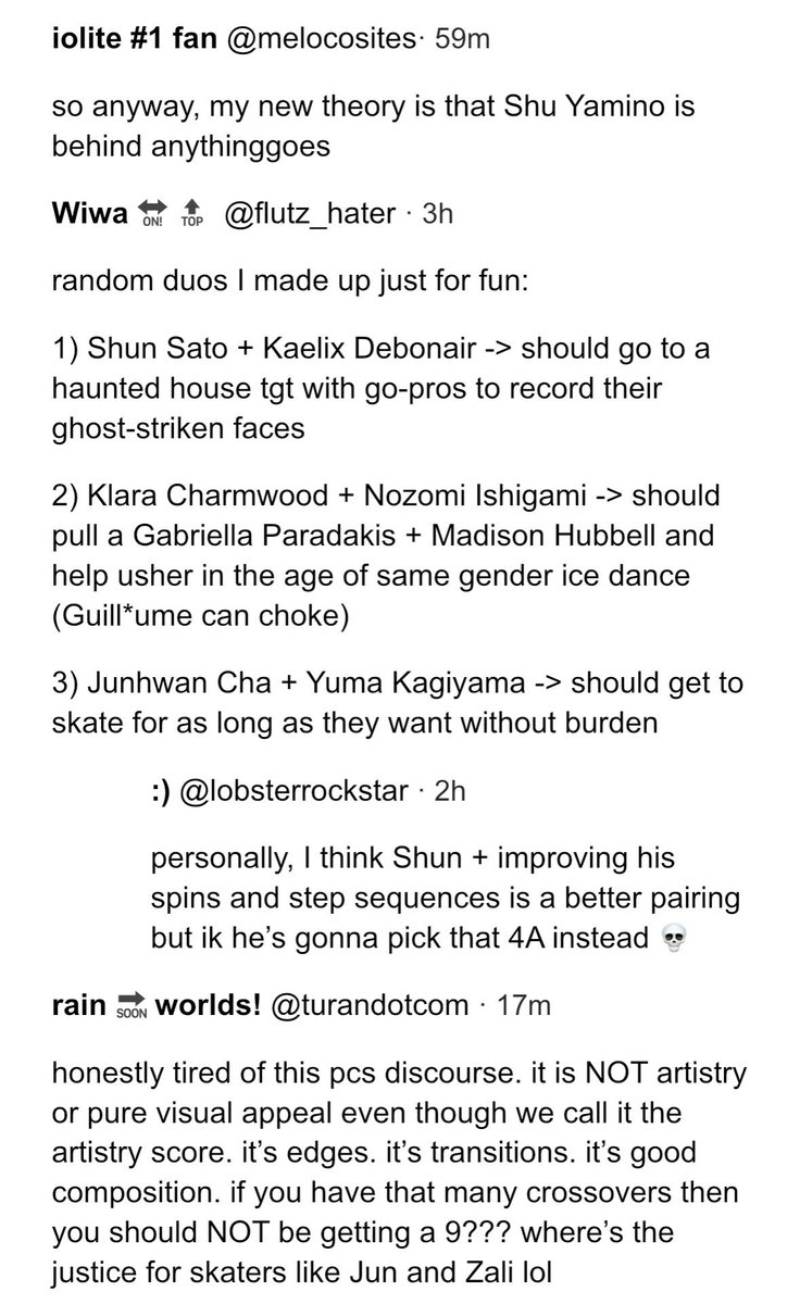 wuwubyou's tweet photo. the odds of me finishing this are quite low but this is even more "made for an audience of 1" than usual so I conversely had a great time imagining the unimportant bits that would have slotted in between the plot 😆😆😆 don't ask me who podium was tho I literally cannot. https://t.co/fnLiXMl3Tz