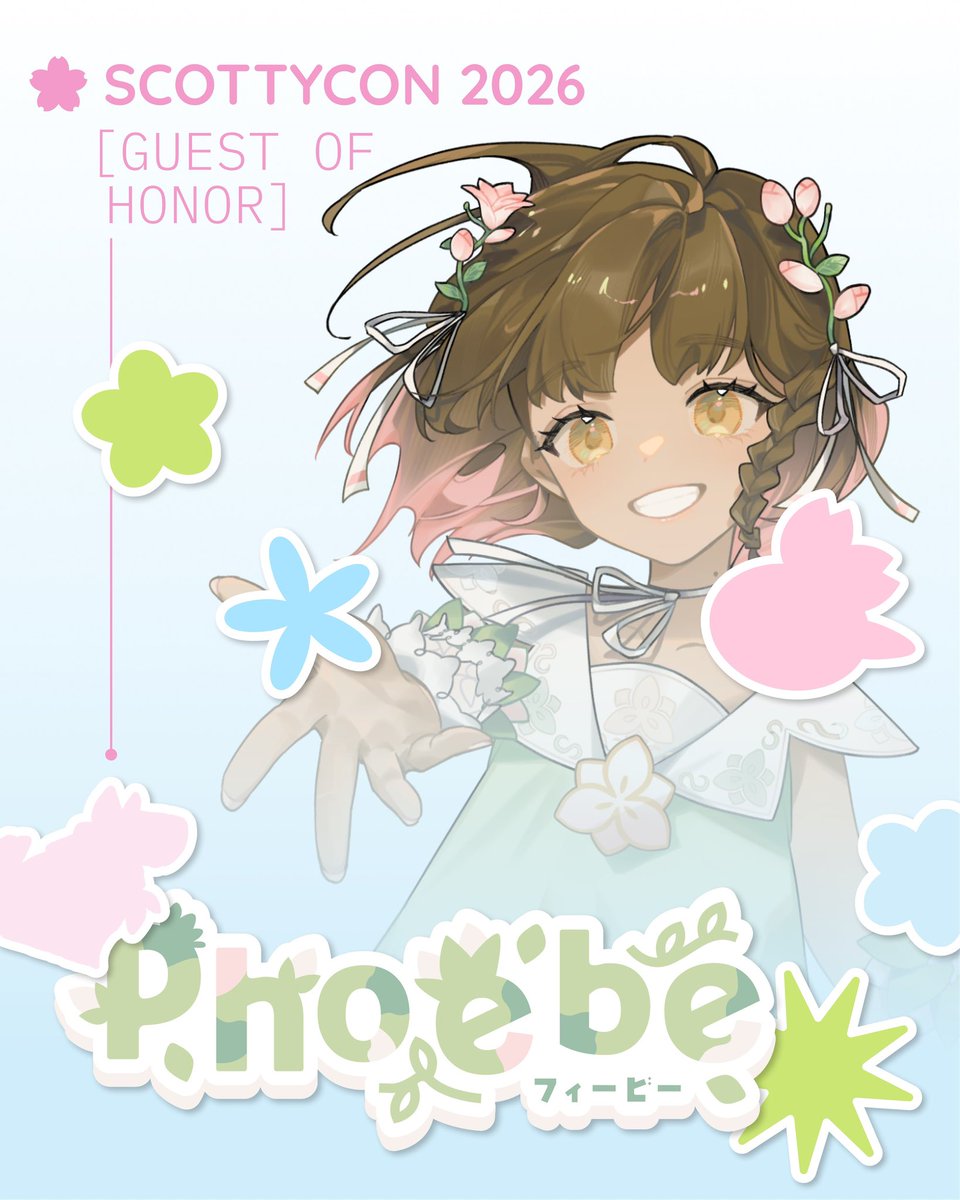 CMUScottyCon's tweet photo. 🌸 Guest Announcement! 🌸
@feebeechanchibi is coming to ScottyCon 2026! Your favorite 2.5D fairytale idol, multi-talented singer-songwriter, voice actress, and streamer will be joining us as our Guest of Honor. More details coming soon! https://t.co/oZuMG2QrEB