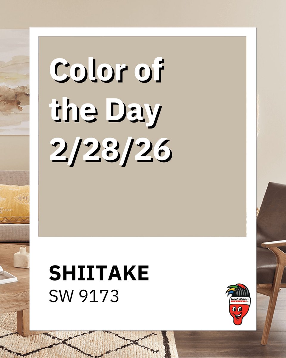 CertaPro_'s tweet image. Bristles says:
“Not too gray. Not too beige. Just right.”

#ColorOfTheDay #BristlesSays #Shiitake #SherwinWilliams #CertaProPainters #ColumbusOH #InteriorPainting #Greige #ColumbusHomes #PaintingCompanyColumbus