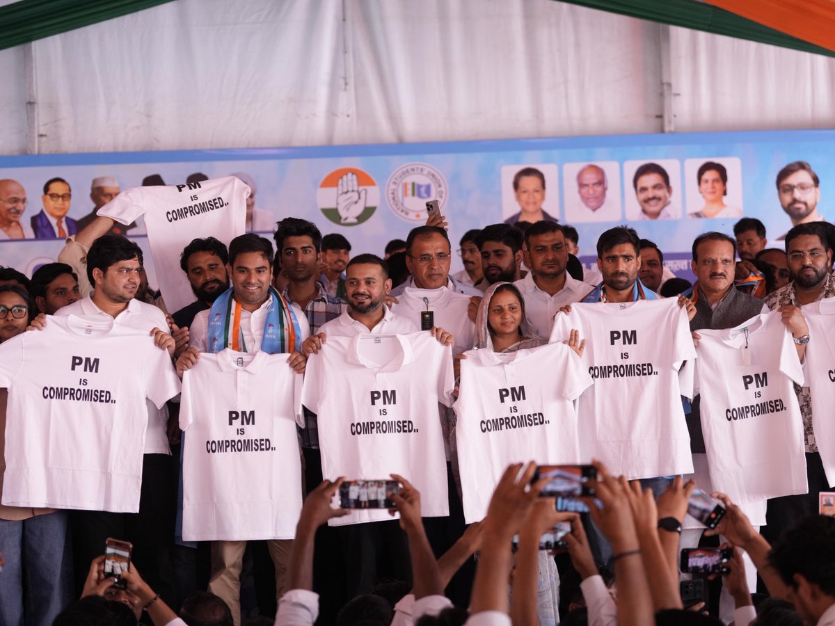 Congratulations to Shri <a href="/VinodJakharIN/">VINOD JAKHAR</a> on taking oath today as the President of NSUI.

NSUI has always been the voice of students. We will continue to strengthen this voice and work with full commitment for the rights, opportunities, and betterment of students across the country.
