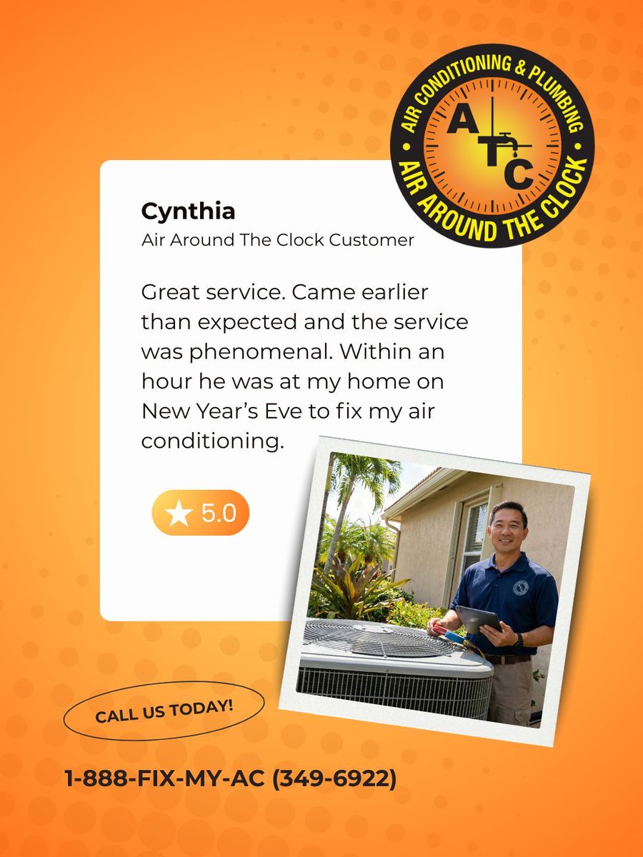 Air Around The Clock AC & Plumbing tweet media