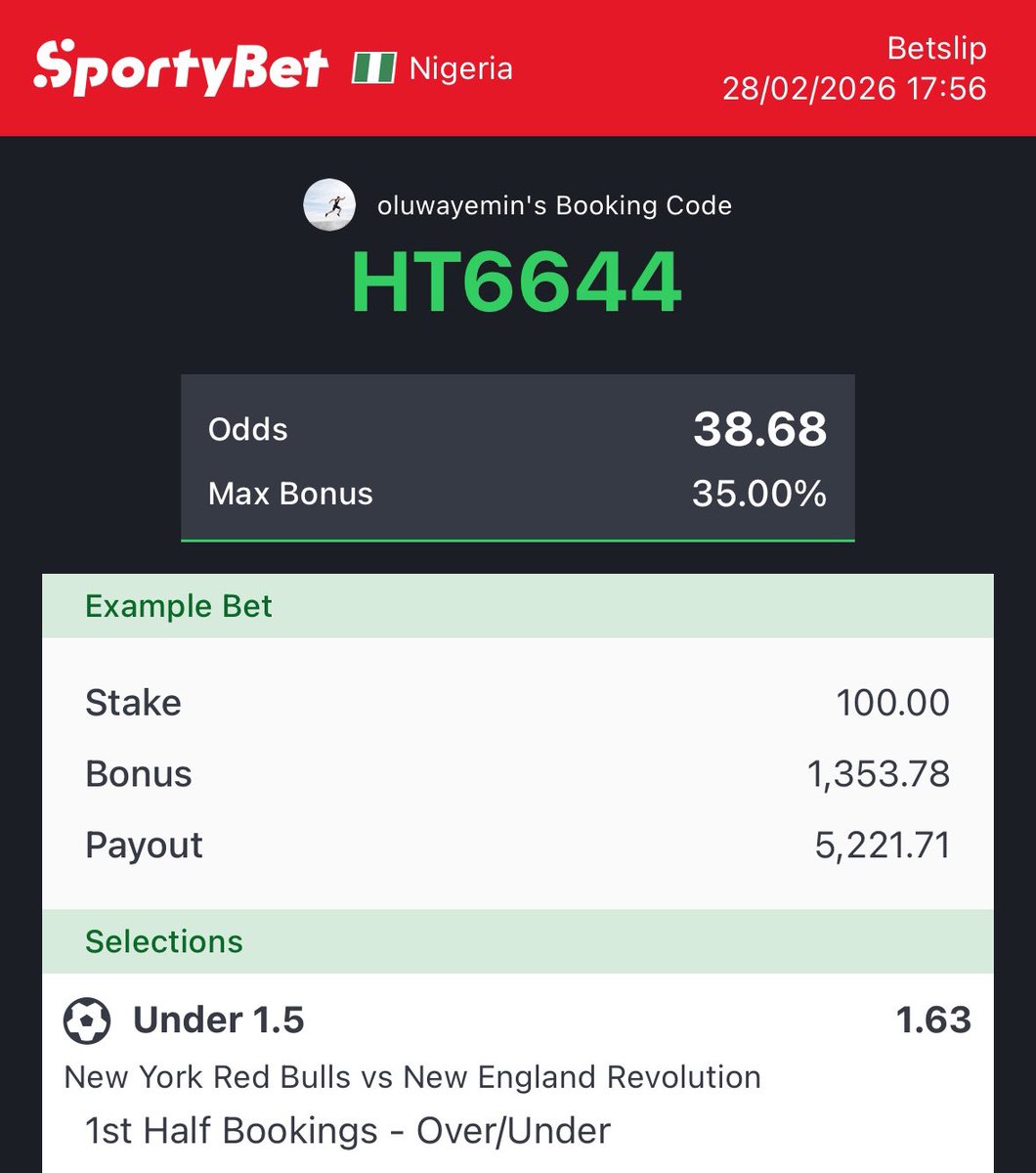 CARD TIPS ⚽️🔞

HT6644
HGSGE5

PLAY//FLEX//IGNORE 

PLEASE GAMBLE RESPONSIBLY AND STAKE WHAT YOU CAN AFFORD TO LOSE 🙏