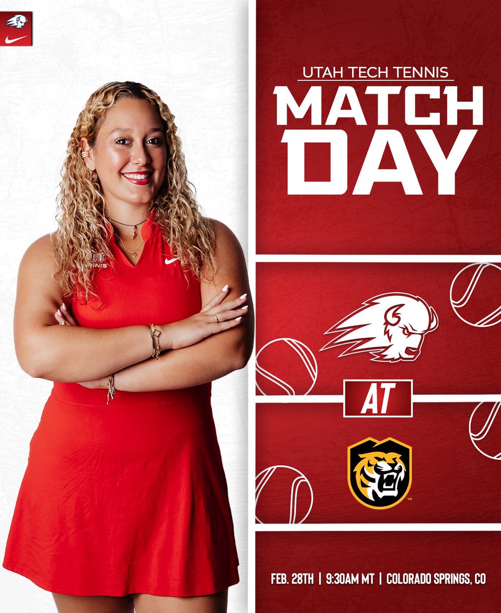 UtahTech_WTEN's tweet photo. Match Day in Colorado!

🆚 Colorado College
⏰ 9:30AM MT
🏟️ Elliot Tennis Courts

#UtahTechBlazers | #WACwten https://t.co/vo5FLZjFVg