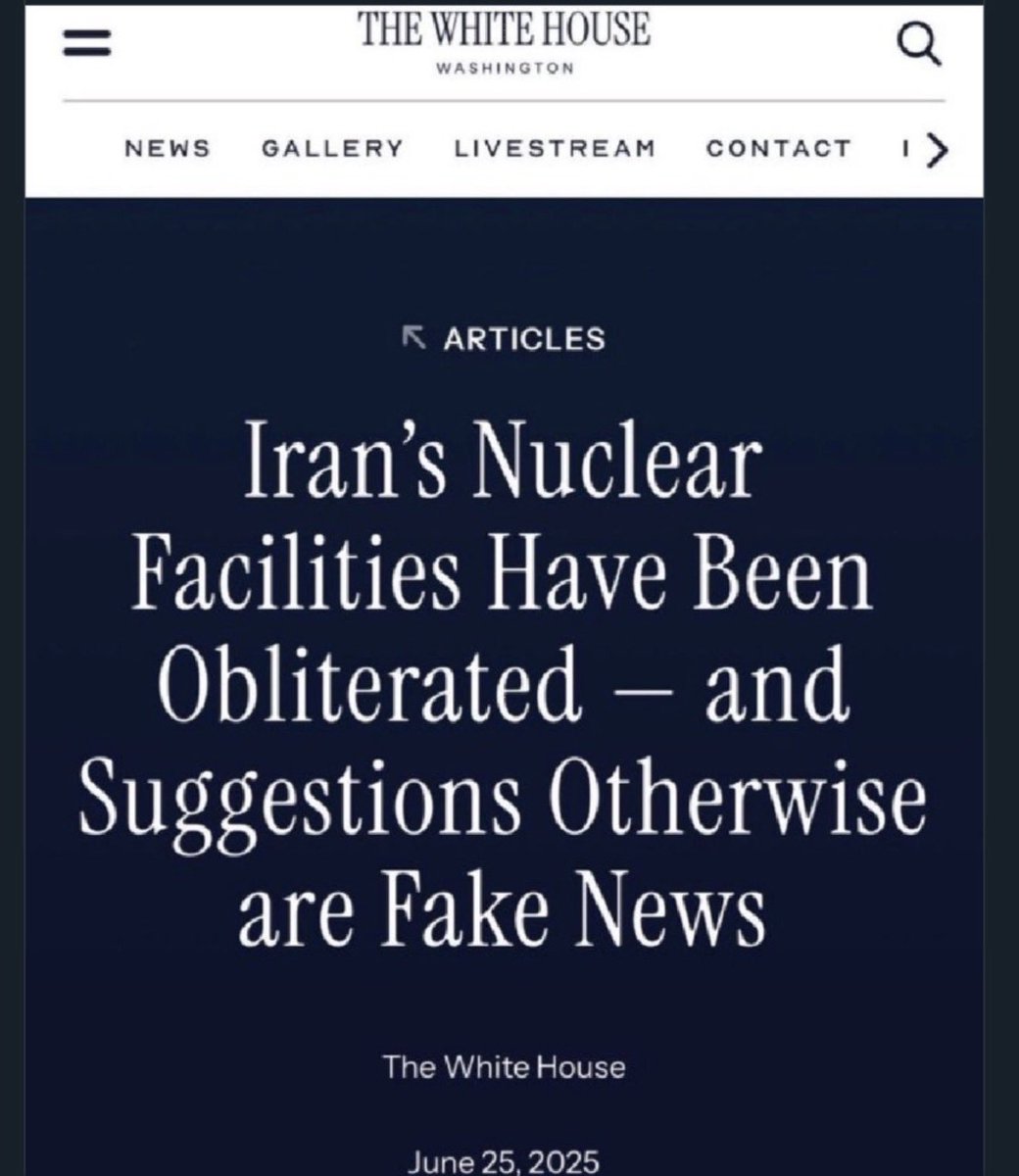 sarfeld's tweet image. In a nutshell. 
„Mr. #Trump, you told us you would end #wars”. 
„#Iran's Nuclear
Facilities Have Been #Obliterated - and Suggestions Otherwise are Fake News“ - Donald Trump
#Iran