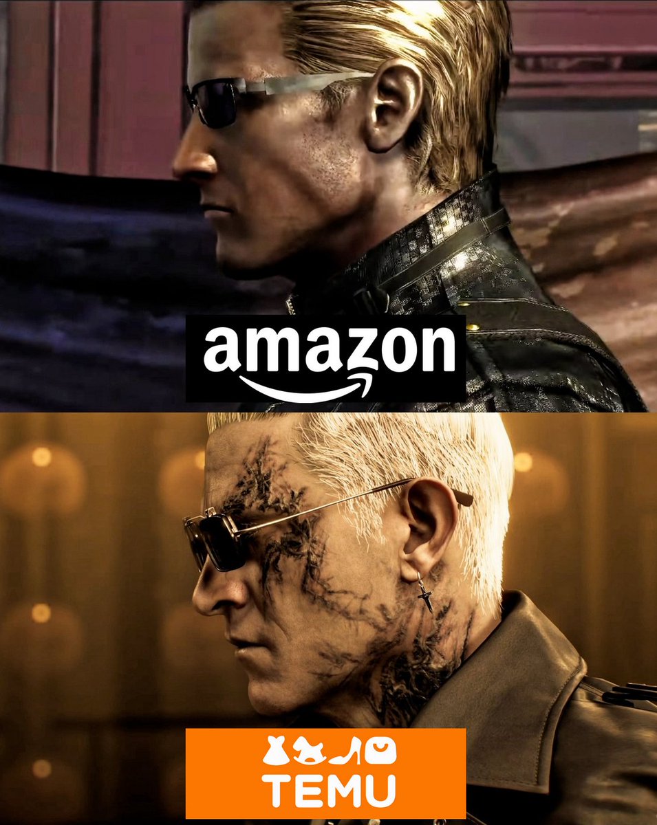 Albert Wesker de AMAZON Vs Albert Wesker de TEMU