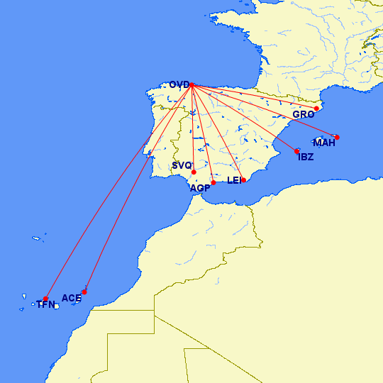 Rutas con Potencial 2026-2028 - Aeropuerto de Asturias - ESPAÑA 

UX: ACE y TFN
VY: MAH, SVQ, IBZ y AGP
V7: LEI y GRO

¿Cuales son los vuestros? Os leo en comentarios.

#FlyToAsturias