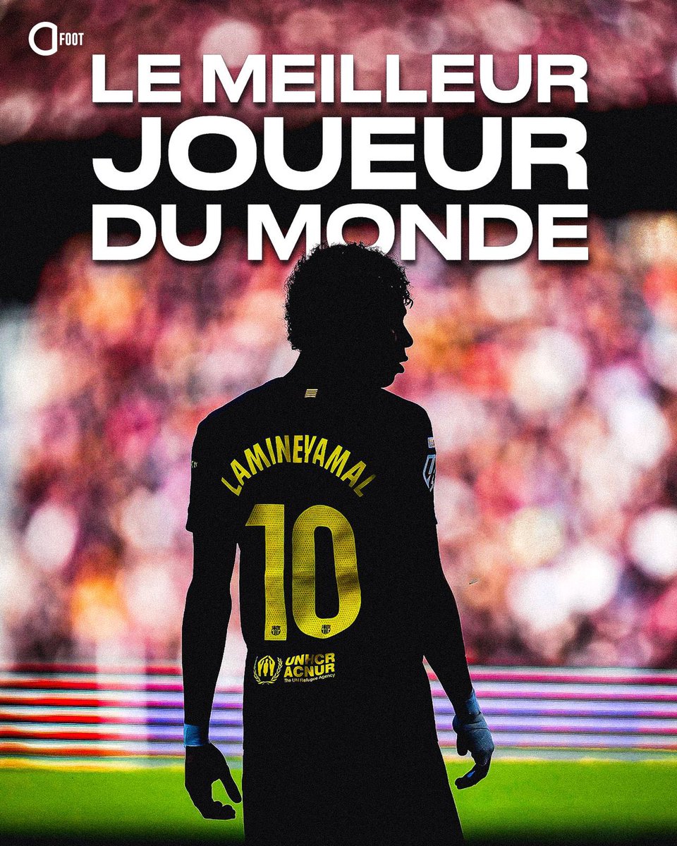 18 ans.

⚽️ 𝟰𝟵 𝗕𝗨𝗧𝗦
🎯 𝟱𝟮 𝗣𝗔𝗦𝗦𝗘𝗦 𝗗𝗘́𝗖𝗜𝗦𝗜𝗩𝗘𝗦

Le meilleur joueur du monde.