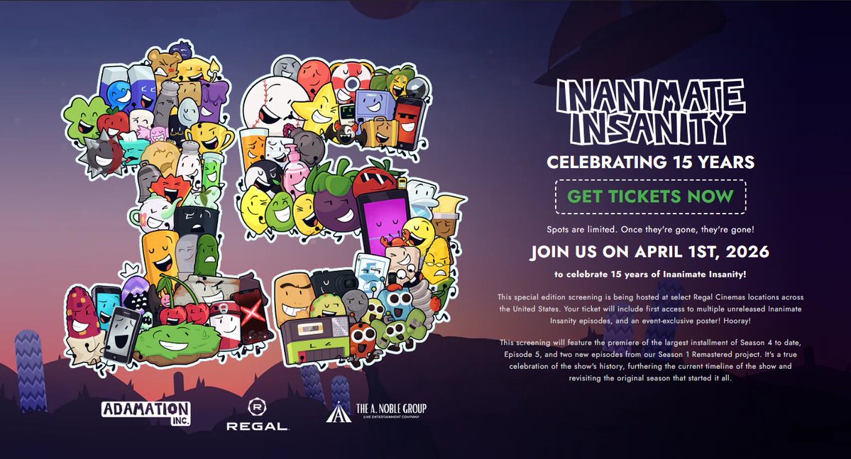 Inanimate Insanity Updates tweet media