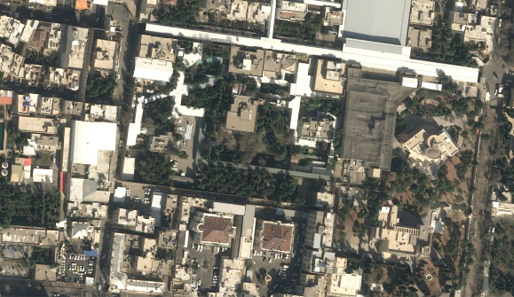 DeItaone's tweet photo. Images show compound of Iran's supreme leader before and after strikes https://t.co/TDG2O0P9BX