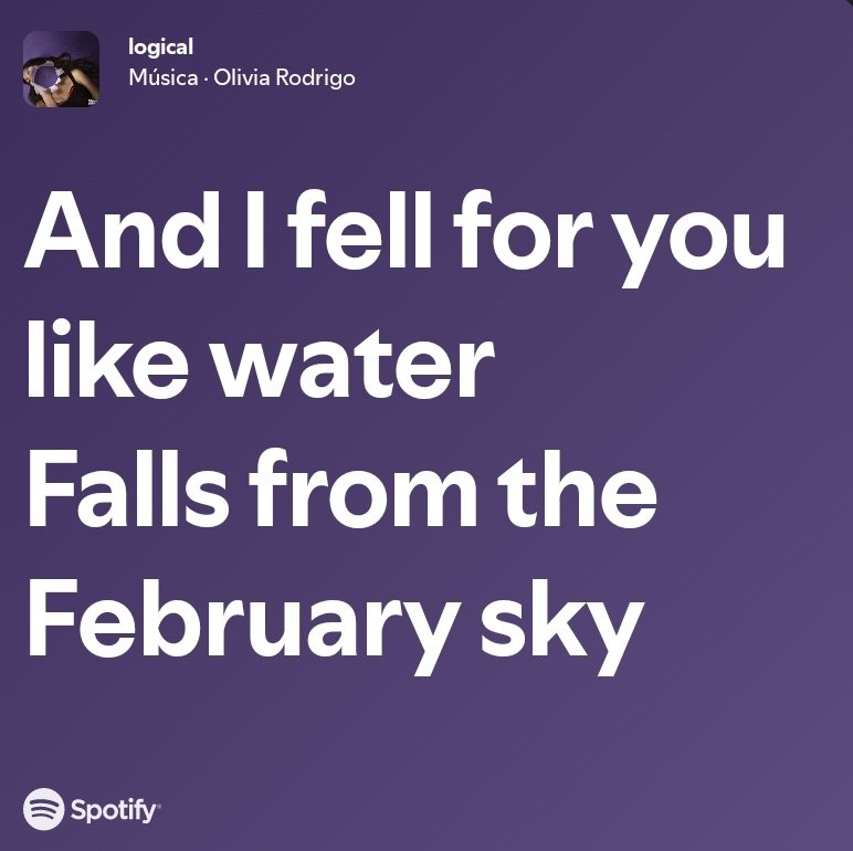 escutar essa letra voltando pra casa na chuva do último dia de fevereiro é uma sensação tão diferente