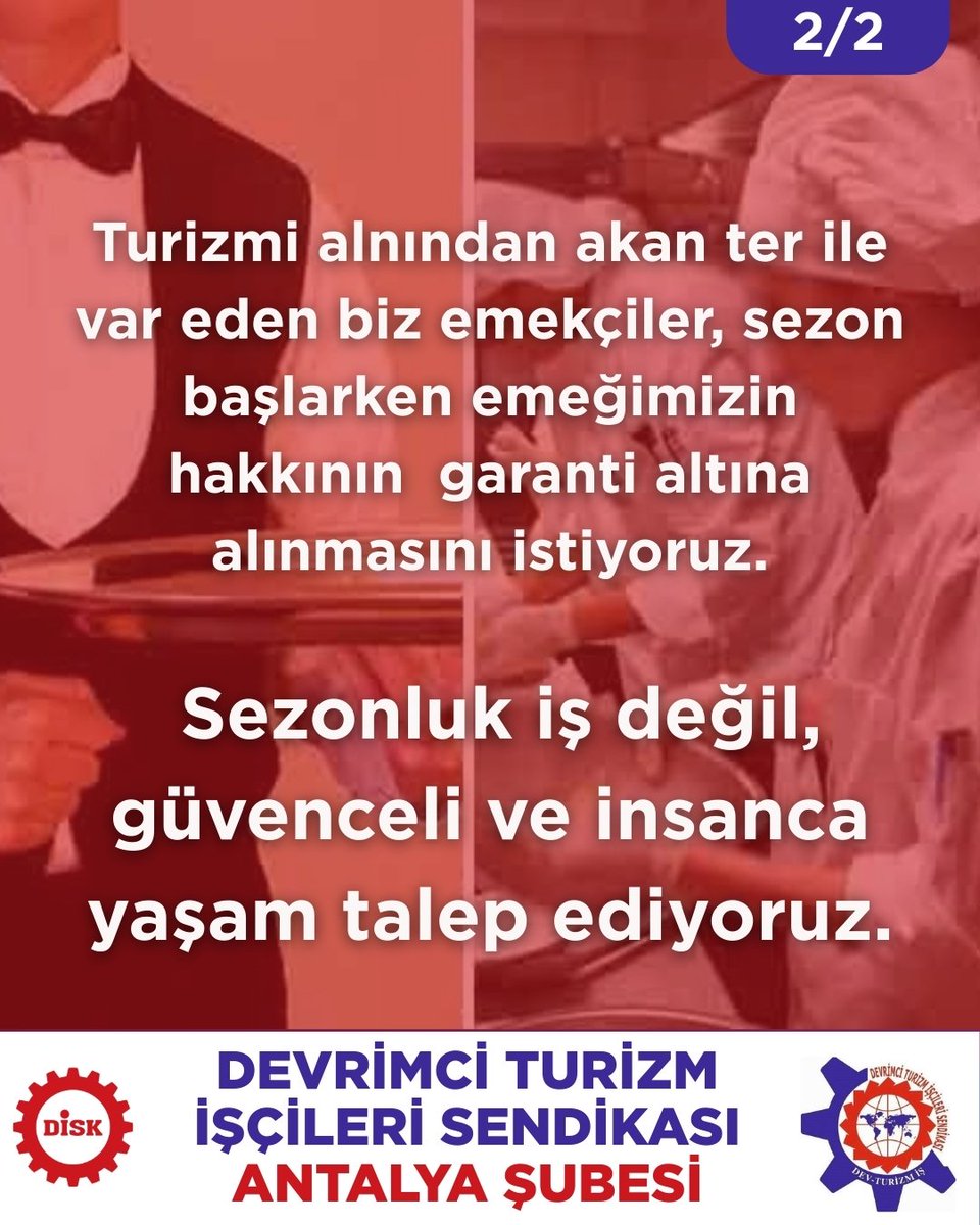 DİSK/Dev Turizm-İş Antalya tweet media