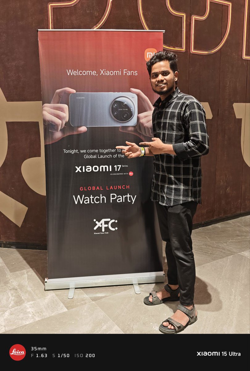 Pranay8051's tweet photo. An unforgettable experience at the Xiaomi 17 Series Watch Party! 🙌
The vibe, the crowd, and the powerful launch made it truly special. Proud to be a part of the Xiaomi Fans Club 🔥
#Xiaomi17Series #XiaomiFansCub #XiaomiLaunch #XiaomiPad8 https://t.co/z6xWqzjs7H