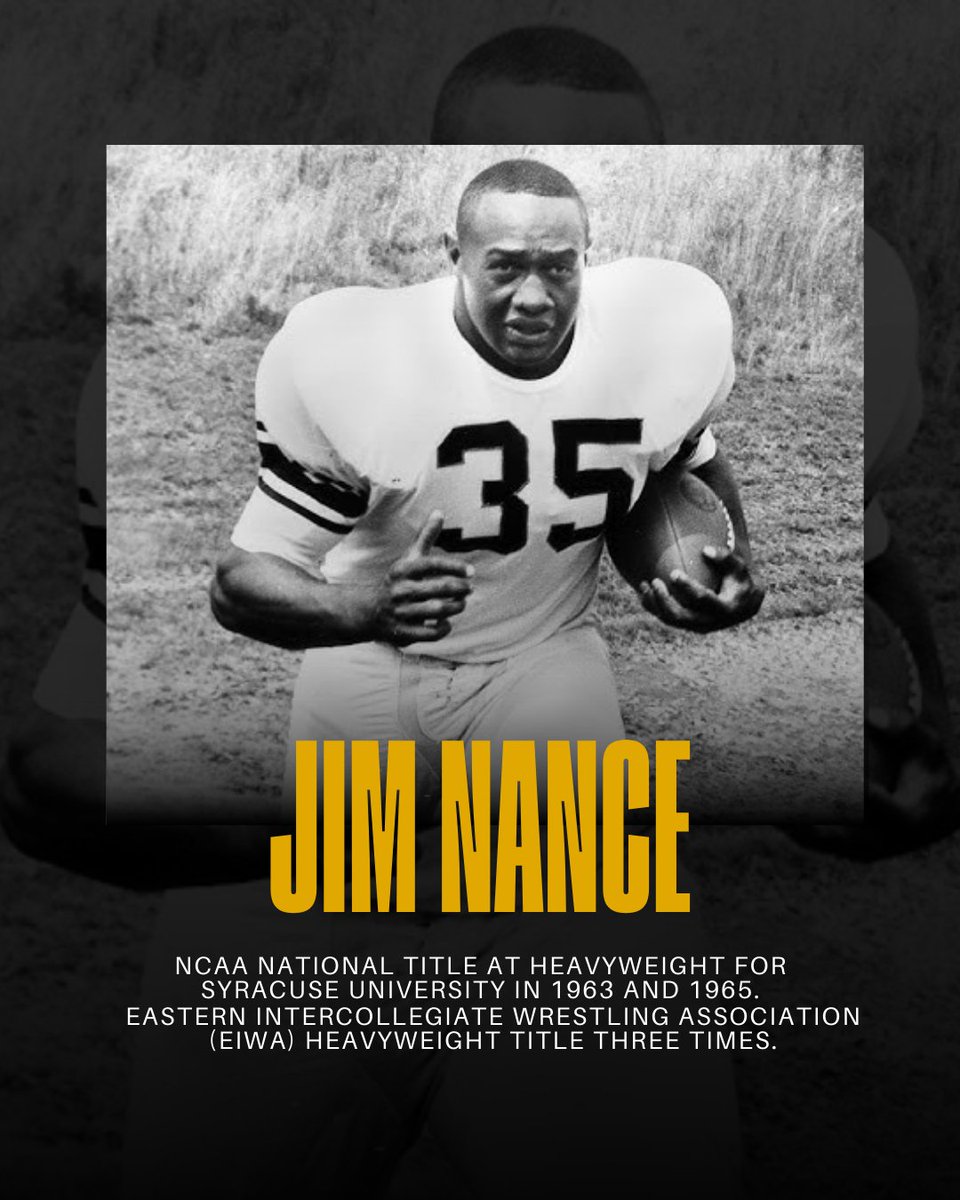 Celebrating Jim Nance for Black History Month: a two-time NCAA Heavyweight Champion, three-time EIWA Champion, and PIAA state champion. From coalminer’s son to wrestling excellence and successful NFL career.

#BlackHistoryMonth #BlackExcellence #WrestlingHistory
