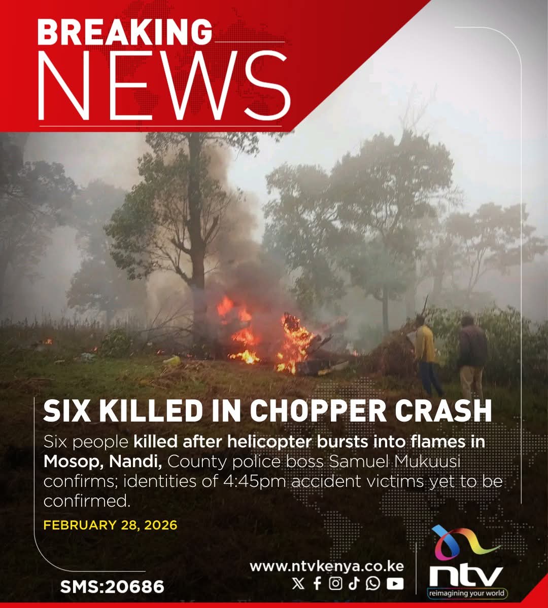 Should I say remember the incident of one and only Prof. George Saitoti or should I say it was an accident! 
My team yet to confirm what's happening