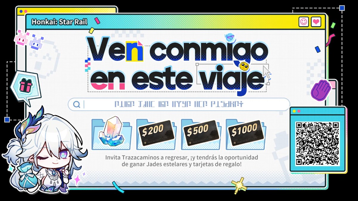 RubenRondan's tweet photo. Invita a otros Trazacaminos a vincular tu código de invitación e iniciar sesión en el juego para poder ganar Jade estelar, una tarjeta de regalo y más recompensas sorpresa. https://t.co/0n5Lpx72WL