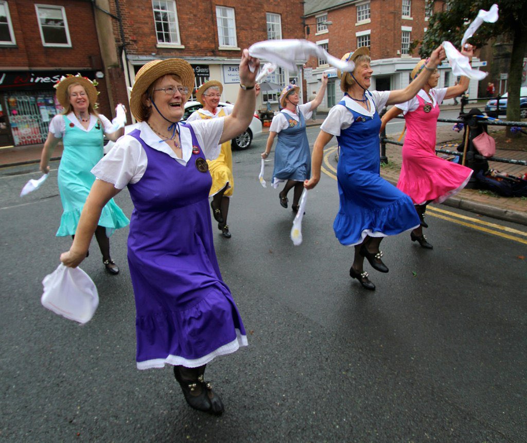 shrewsmorris's tweet photo. Saturday 20th September 2014 and we danced in #Shifnal, #Shropshire for their market. Huge fun, lovely people and some great stalls! #joinus or #sponsorus. #50in2026 👍💃🪗🕺 https://t.co/COGUDmeDg1
