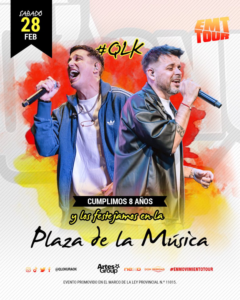 Q’LOKURA EN LA PLAZA😜
1-  SEGUÍ A <a href="/nicoqlokura/">Nico Sattler</a> <a href="/chinoqlokura/">Chino Herrera</a> y a nosotros.   
2- Etiqueta a un amigo/a, comenta tu nombre apellido  y últimos 3 del dni.       
 3- Rt y ya estas participando.            
Ganadores Sábado 20:00HS