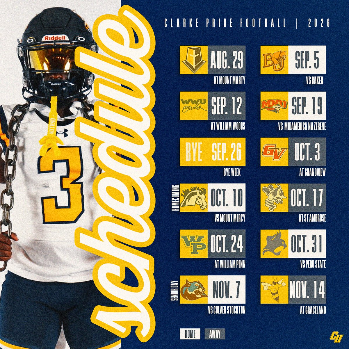 Clarke Pride Football tweet media